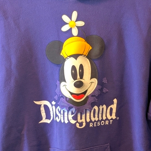Disneyland Minnie Mouse Purple Sweatshirt Hoodie Size Medium, Walt Disney World - Picture 3 of 5